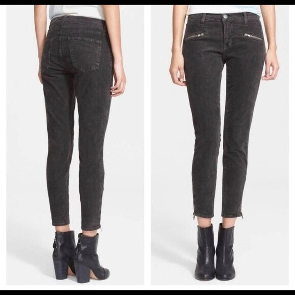 Current Elliot the Soho Zip Stilleto Jeans in Army Green Women  Size 29 - Picture 1 of 14